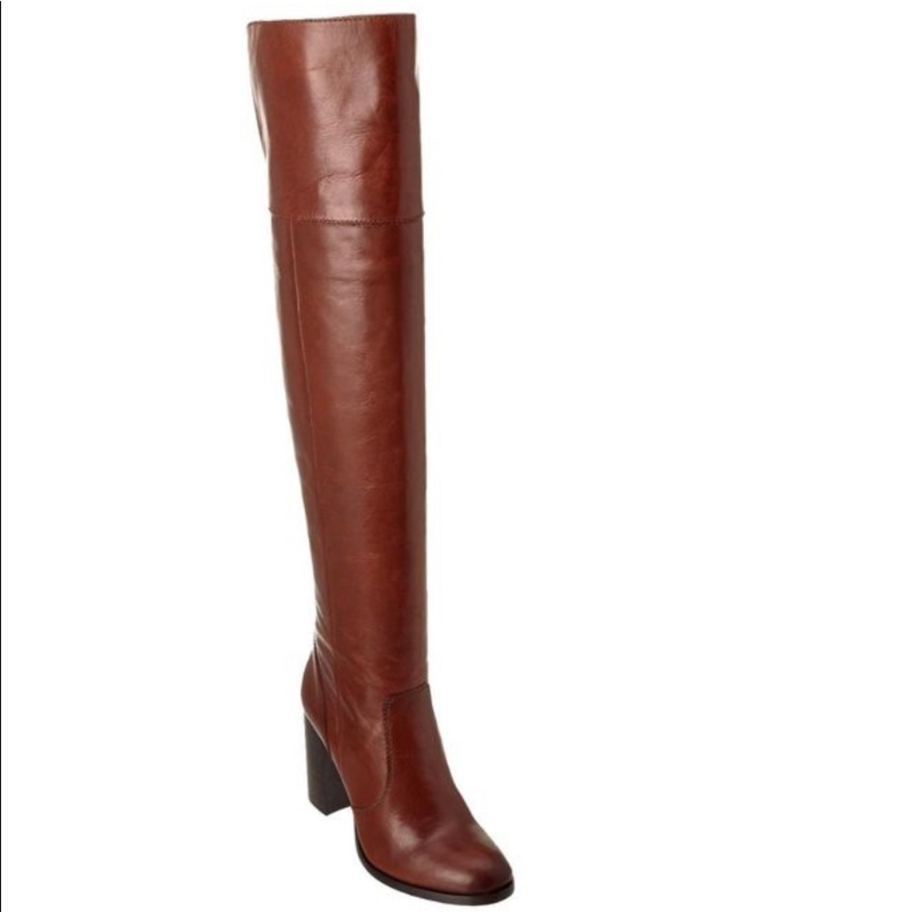 Frye brown over the knee boots